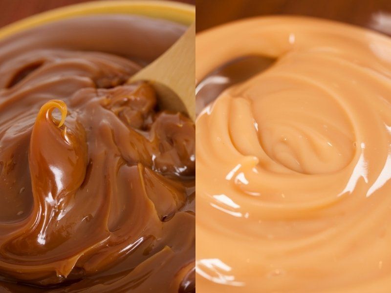 dulce de cajeta y dulce de leche